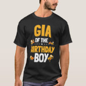 Gia of the Birthday Boy Construction Worker P T-Shirt (Vorderseite)