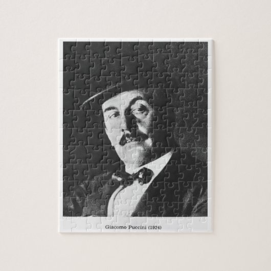 Giacomo Puccini (1858-1924) 1924 (photolitho) (b/w Puzzle (Vertikal)