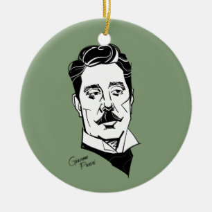 Giacomo Puccini Keramik Ornament