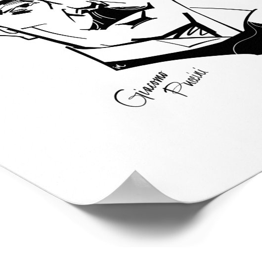 Giacomo Puccini Poster (Ecke)