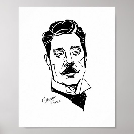Giacomo Puccini Poster (Vorne)