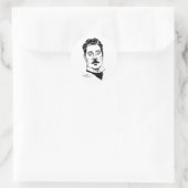 Giacomo Puccini Runder Aufkleber (Tasche)