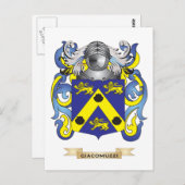 Giacomuzzi-Wappen (Familienwappen) Postkarte (Vorne/Hinten)