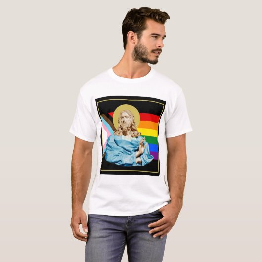Gian Lorenzo Bernini Bust of Christ 1679 PRIDE T-Shirt (Vorne ganz)