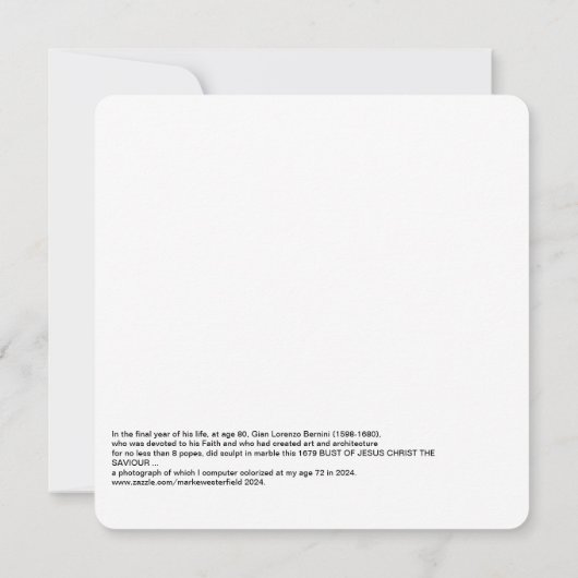 Gian Lorenzo Bernini Büste von Christus 1679 (Rückseite)