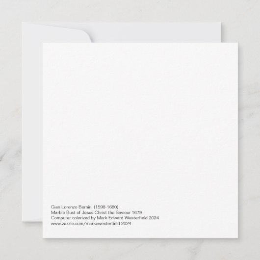 Gian Lorenzo Bernini Büste von Christus 1679 (Rückseite)