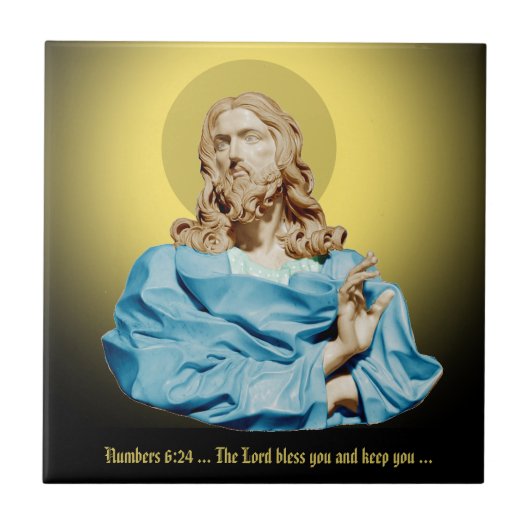 Gian Lorenzo Bernini Büste von Christus 1679 Fliese (Vorderseite)