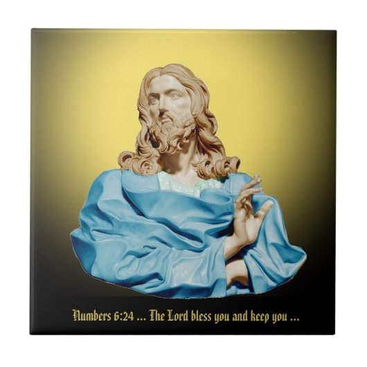 Gian Lorenzo Bernini Büste von Christus 1679 Fliese (Vorderseite)