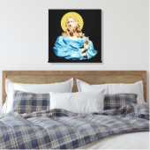 Gian Lorenzo Bernini Büste von Christus 1679 Leinwanddruck (Insitu (Schlafzimmer))