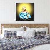 Gian Lorenzo Bernini Büste von Christus 1679 Leinwanddruck (Insitu (Schlafzimmer))