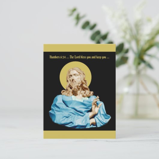 Gian Lorenzo Bernini Büste von Christus 1679 Postkarte (Stehend Vorderseite)