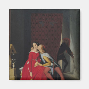 Gianciotto entdeckt Paolo und Francesca, 1814 Magnet