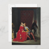 Gianciotto entdeckt Paolo und Francesca, 1814 Postkarte (Vorne/Hinten)