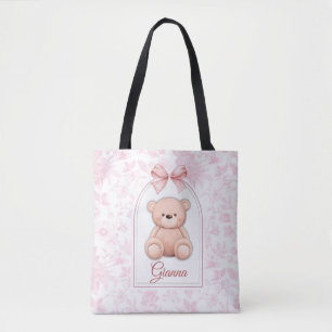 Gianna Benutzerdefiniertes rosa Teddy-Bär-Kinder Tasche
