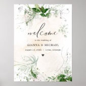 GIANNA Boho Etherial Greenerenerity Wedding Willko Poster (Vorne)