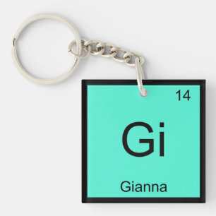 Gianna Name Chemistry Element Periodic Table Schlüsselanhänger