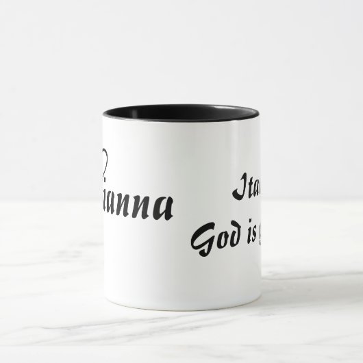 Giannabedeutungs-und -namen-Ursprungs-Tasse Tasse (Zentrum)