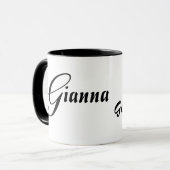 Giannabedeutungs-und -namen-Ursprungs-Tasse Tasse (Vorderseite Links)
