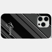 Gianni - Namensvorlage - Schwarz und Grau Case-Mate iPhone Hülle (Rückseite (Horizontal))