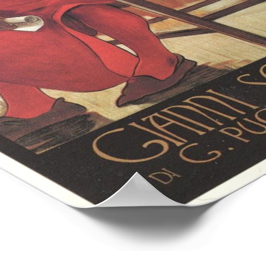 Gianni Schicchi Opera Poster (Ecke)