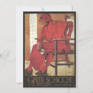 Gianni Schicchi Poster (Puccini) Einladung