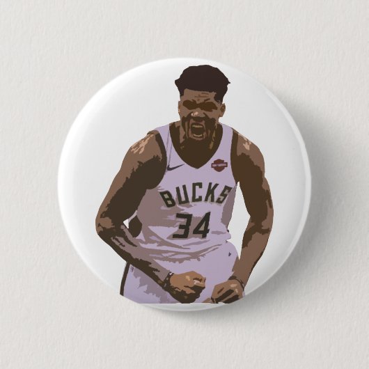 Giannis Antetokounmpo Knopf Button (Vorderseite)