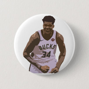Giannis Antetokounmpo Knopf Button