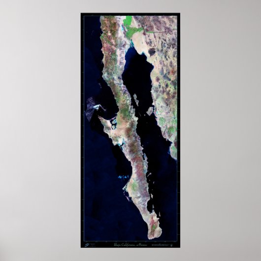 Giant 29"x68,5 Baja California Satellitenposter Poster (Vorne)