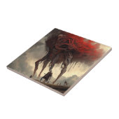 Giant Alien Walking Science Fiction Horror Kunst Fliese (Seite)