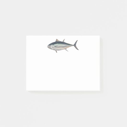 Giant Atlantic Bluefin Tuna Realistic Hat Post-it Klebezettel (Vorderseite)