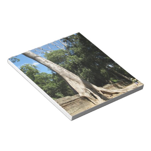 Giant Banyan Tree ... Ta Prohm Temple, Kambodscha Notizblock (angewinkelt)