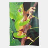 Giant Bicolor Monkey Treefrog, Phyllomedusa Geschirrtuch (Vertikal)