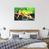 Giant Bicolor Monkey Treefrog, Phyllomedusa Leinwanddruck (Insitu (Schlafzimmer))