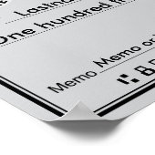 Giant Blank Karo für Sweepstaks & Awards Poster (Ecke)