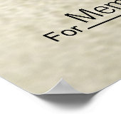 Giant Blank Karo für Verlosungen, Preise, Wohltäti Poster (Ecke)