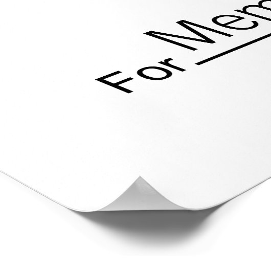 Giant Blank Karo für Verlosungen, Preise, Wohltäti Poster (Ecke)