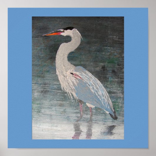 Giant Blue Heron Poster (Vorne)