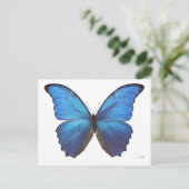 Giant Blue Morpho Butterfly Postkarte (Stehend Vorderseite)
