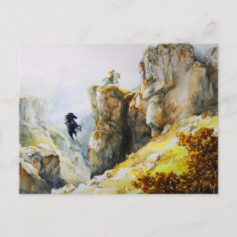 Giant Bodo Falls Rosstrappe Legend Watercolor Postkarte