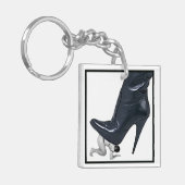 Giant Boot Art - Sklavenstauch Schlüsselanhänger (Vorderseite links)