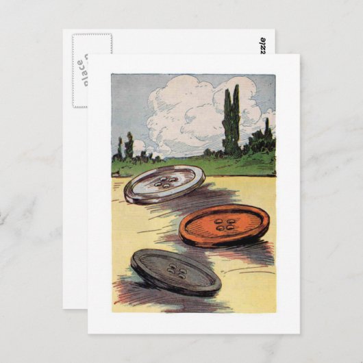 Giant Buttons Postkarte (Vorne/Hinten)