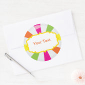 Giant Candy Party Buffet Runder Aufkleber (Umschlag)