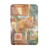 Giant Capybara - Hot Spring Illustration Badematte (Vorderseite Vertikal)