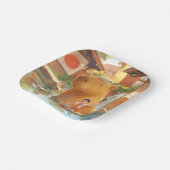 Giant Capybara - Hot Spring Illustration Pappteller (Gewinkelt)