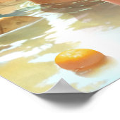 Giant Capybara - Hot Spring Illustration Poster (Ecke)