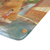 Giant Capybara - Hot Spring Illustration Schneidebrett (Ecke)