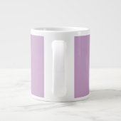 Giant Coffee Mug in Soft Pastel Lilac Shade Jumbo-Tasse (Rückseite)