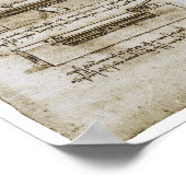 Giant Crossbow on Wheels, Leonardo da Vinci Poster (Ecke)