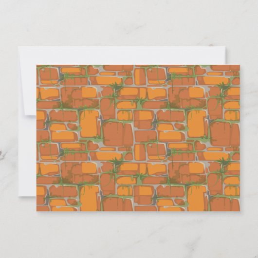 Giant Dinosaur Jungle Vulkan Birthay Party Einladung (Rückseite)