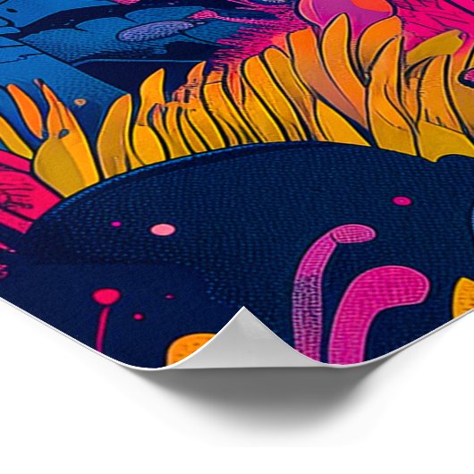 Giant Eyeball Tree Monster Poster (Ecke)